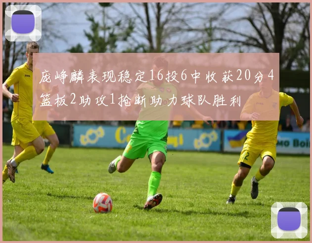 庞峥麟表现稳定16投6中收获20分4篮板2助攻1抢断助力球队胜利